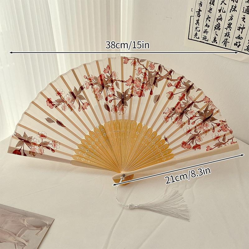 Begonia Print Hand Fan Wedding Hand Fans Folding Fan Hand Fans  for Women Dancing Custom Fans Home Decor Photo Props