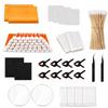 Sports Card Cleaning Set, 245Piece Card Care Assortment With Soft Cloths, Cotton-Tipped Swabs, Tweezers and Wipes for Collector Organization
