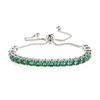 Elegant 4mm Zircon Women's Adjustable Stainless Steel Bracelet