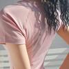 Women's Quick-Dry Short-Sleeve Running and Yoga T-Shirt with Stylish Back Design