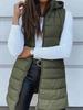 Women's Hooded Puffer Vest, Casual Winter Outfit