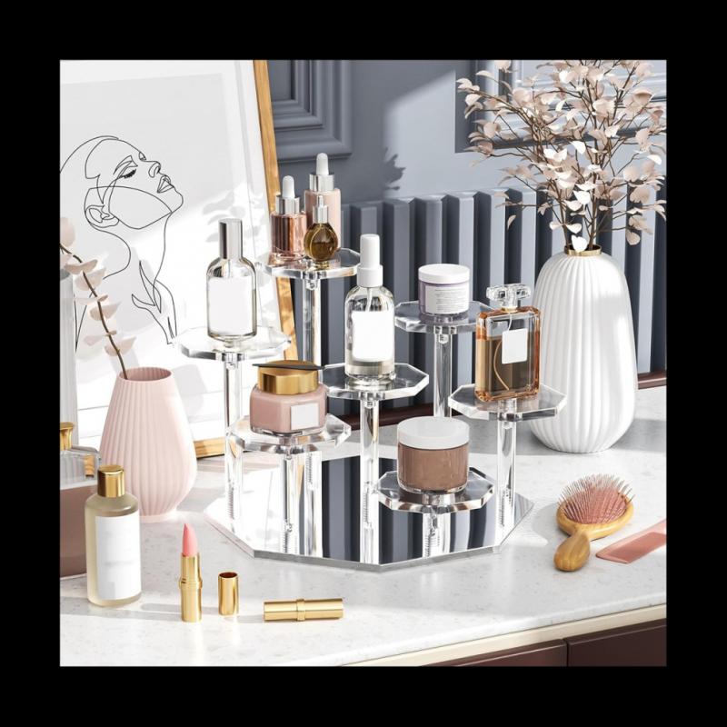 Acryl Risers Display Stand, 7-Tier Parfüm Organisator Und Cupcake Stand, Storage Display Stand Für Sammlerstücke Und Kunsthandwerk