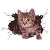 3D Cat Car 3D Cat Stickers Waterproof Cat In The Crack Sticker  Car-Styling