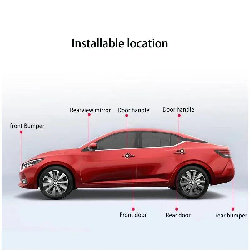 QEJMX1 4pcs Auto Anti Collision Strips Rubber Car Door Protector Stickers Bumper Anti-collision Strips For Honda Civic Accord CRV Hrv