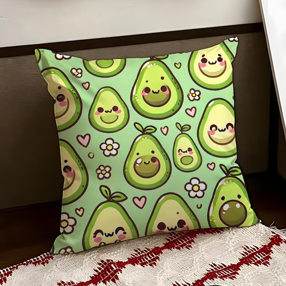 Buttery avocado Cushion Cover Reversible Soft Durable Pillow Cover Home  Car MultiScene Use for Daily Comfort