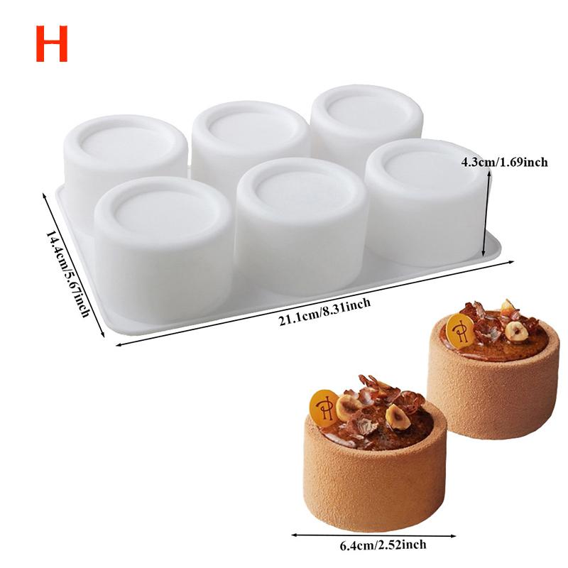 Silikonowa Forma do Musu Puddingowej Serce/Gwiazda/Okrągła/Kwadratowa Kwiatowa DIY Deser Czekoladowa Forma Narzędzia do Dekoracji Ciast Naczynia do Pieczenia