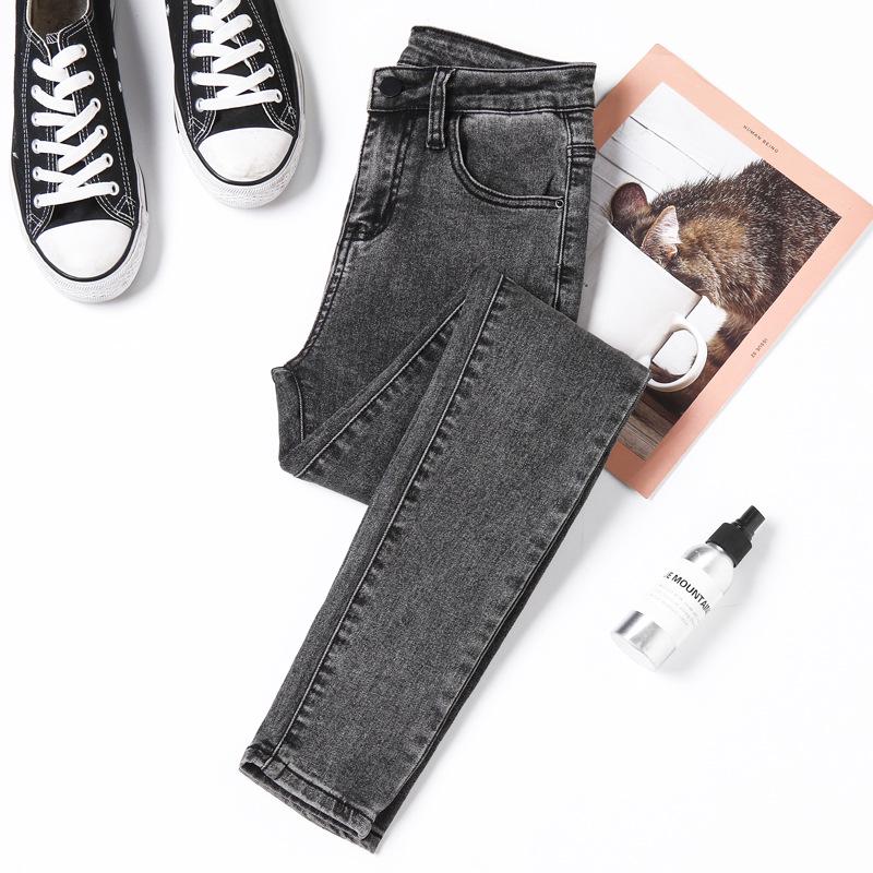 Xintang Dámské skinny džíny s vysokým pasem: Jaro/Podzim 2025, Elastické tužkové kalhoty slim fit.