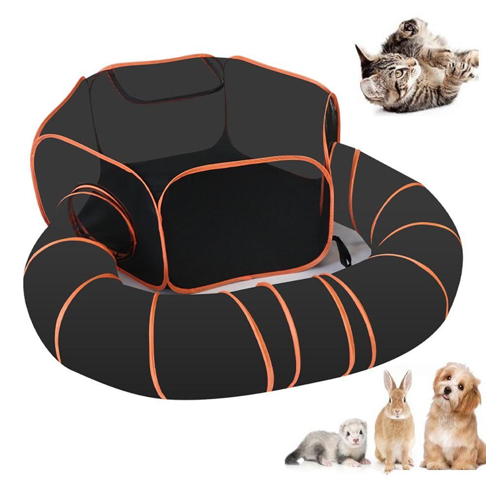 Foldable Enclosure Cat Tents Large Space Puppy Fence Portable Pet Cage  Rabbit