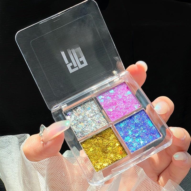 Pearlescent Eyeshadow Pallet Glitter Body Face Art Loose Sequins Diamond Jewels Rhinestones Makeup Waterproof Shimmer Party