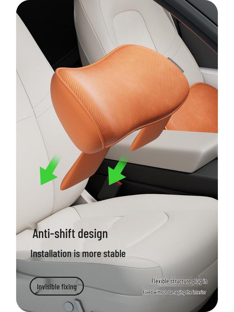 Thin Summer Car Lumbar Support Cushion – Driver Side Back & Waist Pad