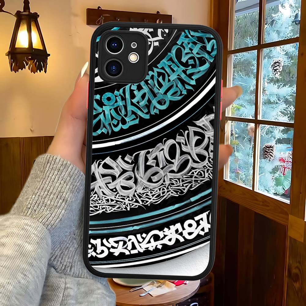 Pokras Lampas Art Graffiti Silicone Case For IPhone 16 15 14 13 12 11 Pro Max Plus X XS MAX Shockproof Matte Cover