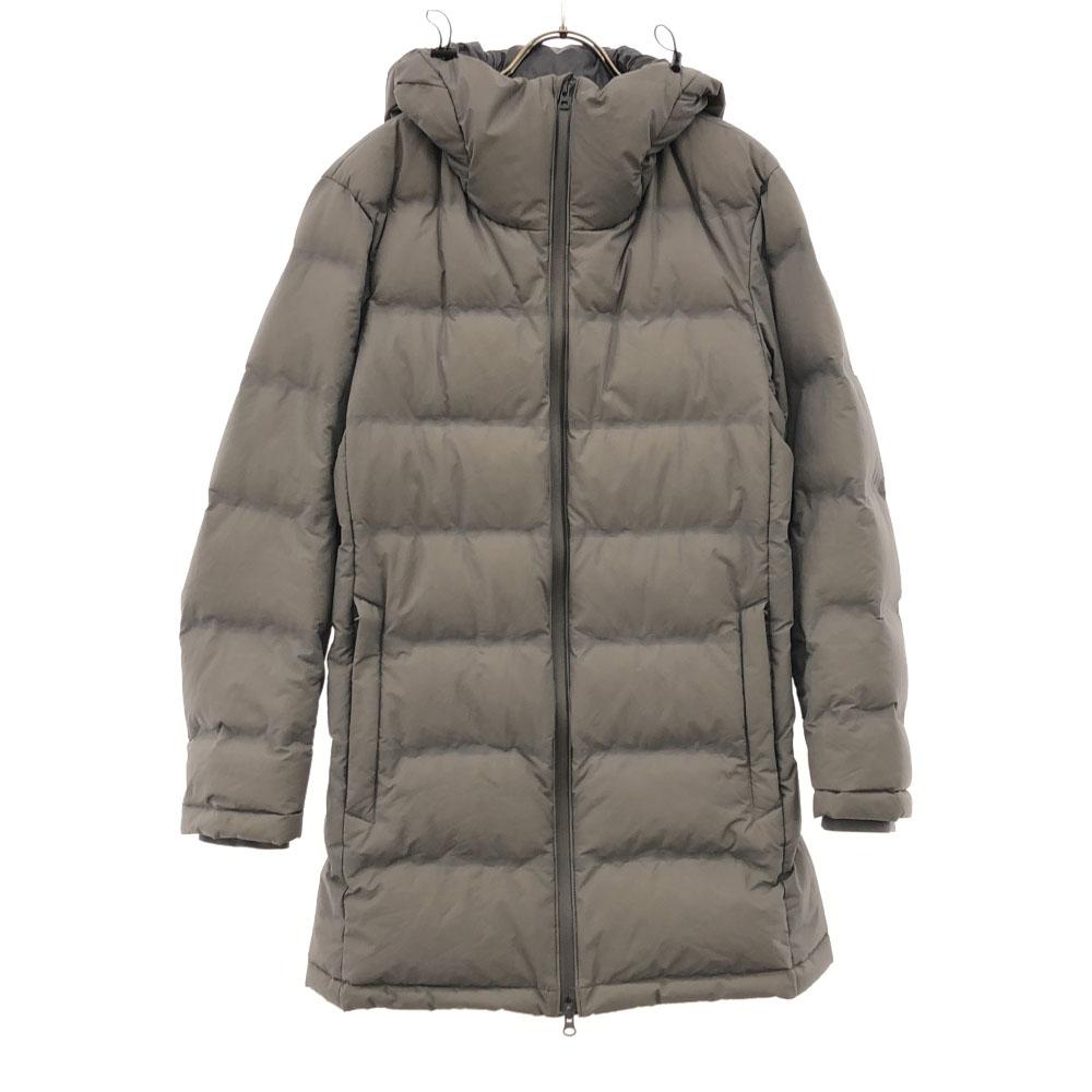 Uniqlo Seamless Down Jacket S Gray Double Zip Men's Used