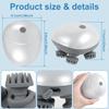 Electric Pet MassagingTool Handy Handheld Deep Scalp Massagedevice with 4 Massage Heads 3 Modes USB Rechargeable Waterproof