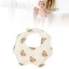 Baby Petal Shape Bib Cotton Lovely Moisture Absorption Soft Breathable Baby Multi Layers Bib Bear Head