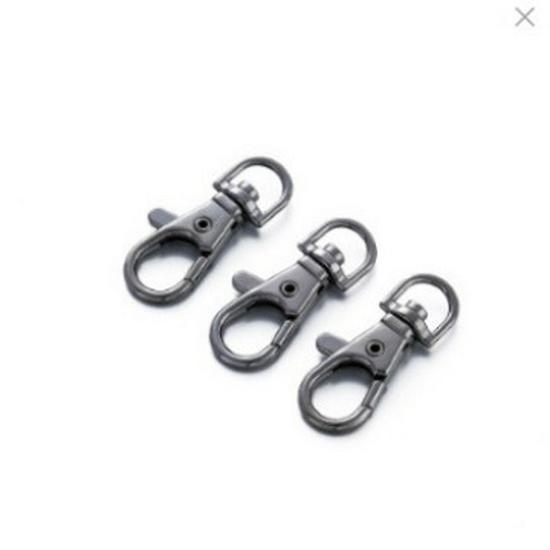 Großer DIY Karabinerhaken D-Ring Schlüsselanhänger & Handtaschenzubehör - 360° Drehschnalle für Haustiere & Taschen