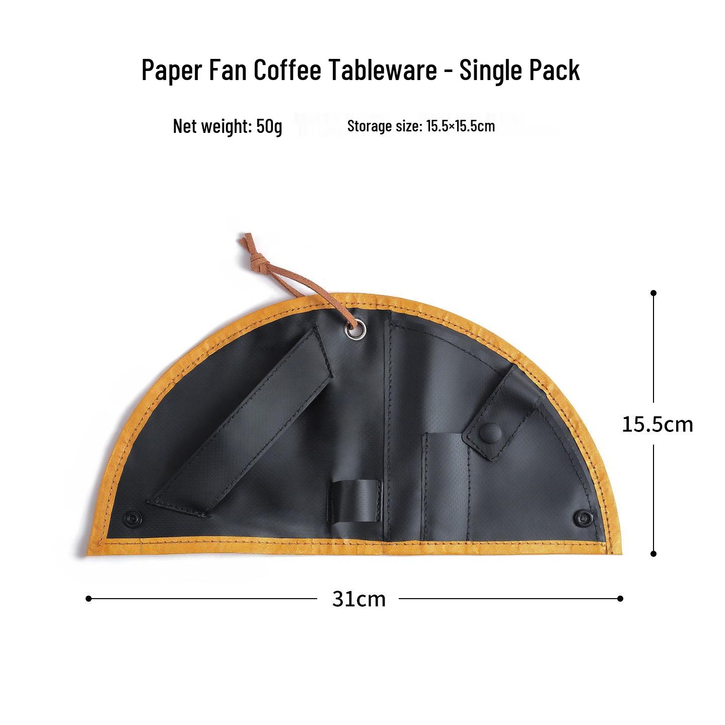 ISE MOUNT Portable Outdoor Coffee Tableware Set with Filter Holder and Storage Bag