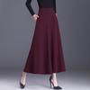 Spring 2026 Elastic Waist Casual Wide-Leg Skirt Pants