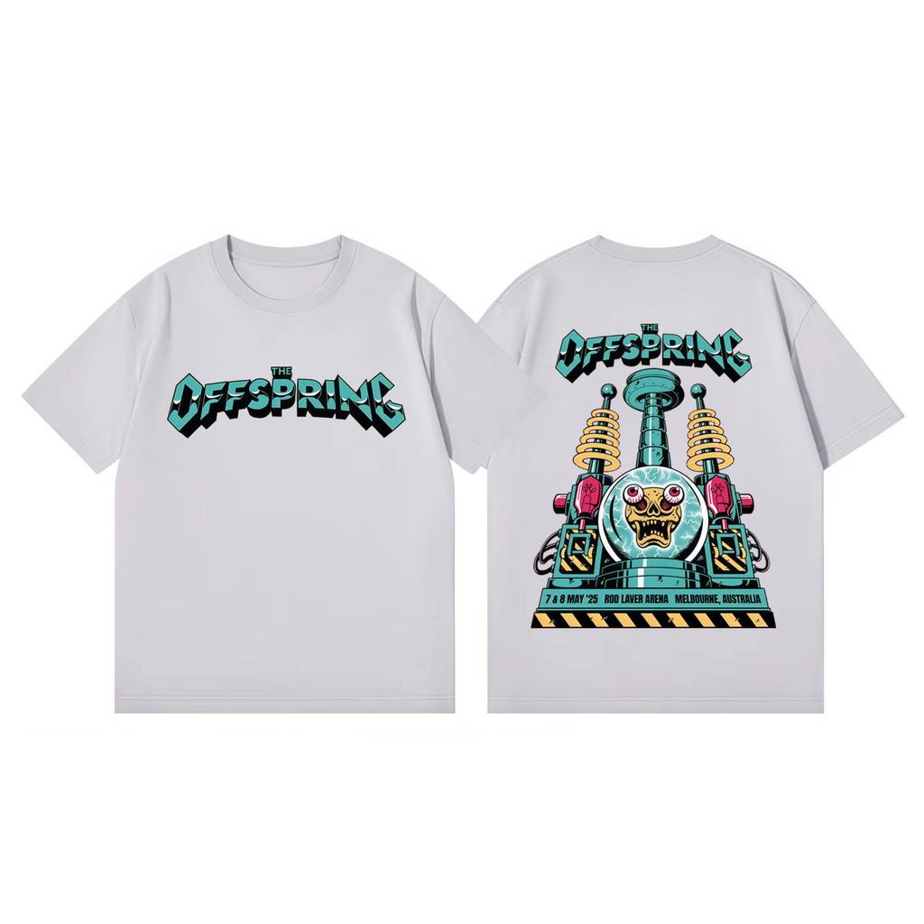 Rock Band The Offspring Merch Tshirt Harajuku Punk Short Sleeve T Shirts Men Women Y2k Fashion Oversized Tshirts Streetwear