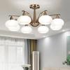 Modern Lustre Nickel Metal Led Chandelier Lighting Living Dining Room Decor Led Pendent Lights Bedroom Hanging Light Luminaire