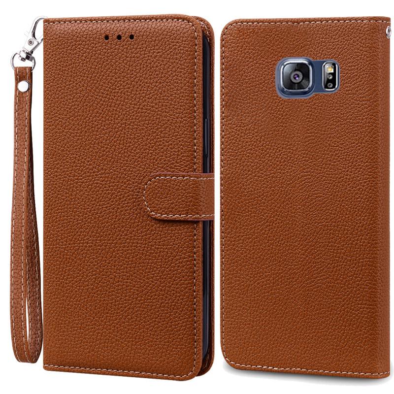 S6 Edge Case For Samsung Galaxy S6 Edge Case G925 Leather Flip Wallet Case For Samsung S6 S 6 edge Case G920 Wallet Cover Fundas