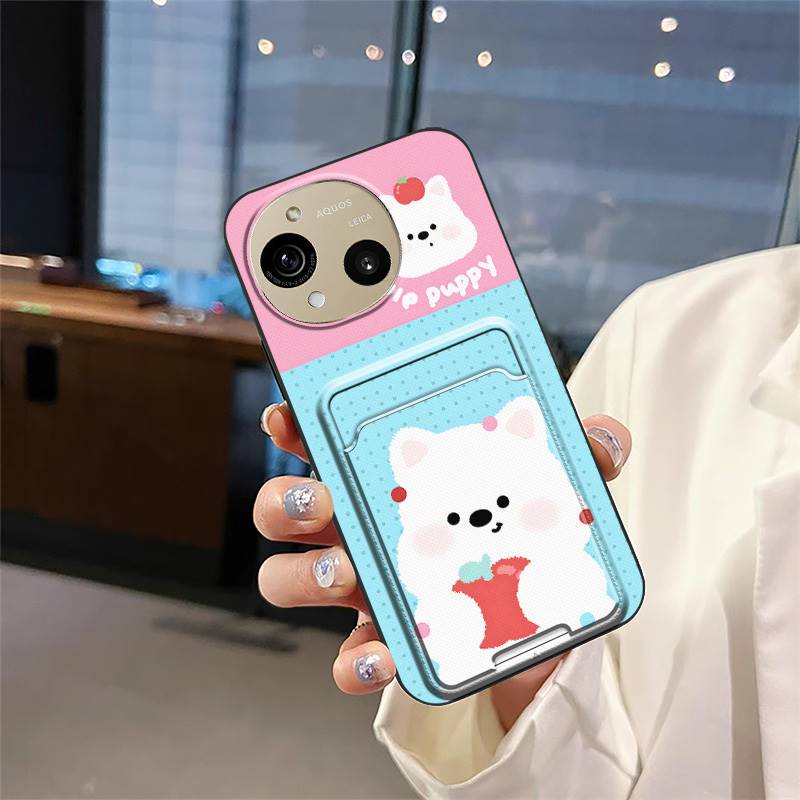 Cartoon Durable Phone Case For Sharp Aquos R10/SH-51F Shockproof Soft case Fashion Design Card sleeve Anti-knock Cute