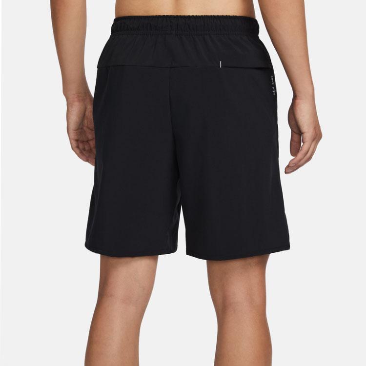 Nike Logo Print Drawstring Straight-Leg Low-Rise Sports Shorts Men bottoms Black FQ0349-010