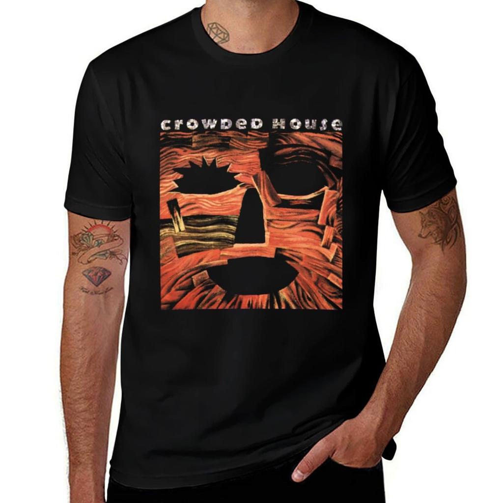 Crowded House Tshirt Casual Soft Cotton Short Sleeve Tee Tshirt