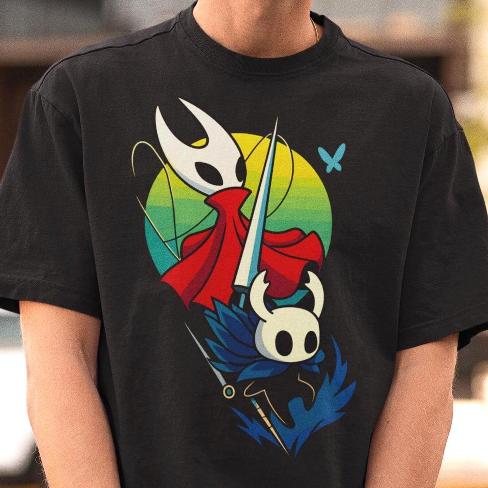 Dark Hollow Knight Shirt, Moody Indie Game Tee, Gamer Streetwear XL