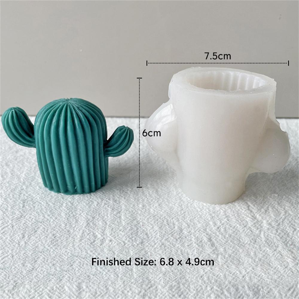 

3D Силиконовая форма для свечи в виде кактуса Ручная работа Смола Мыло Ароматерапия Гипс Аромат для инструментов для изготовления свечей Домашний декор Сделай сам Кристалл