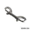 1PC 76-115MM 304/316 Stainless Steel Diving Double-Head Hook Diving B-Shape Quick Release Spring Buckle BCD Scuba Equipment Accessories #470464