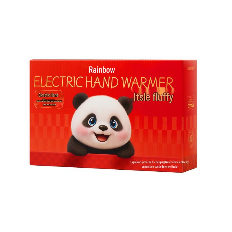 Rainbow Plush Electric Hand Warmer