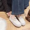 Vintage Style Slip-On Flat Shoes - Women's Versatile Autumn/Winter Grandma Shoes