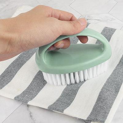 Griffreinigungsbürste mit ergonomischem Griff, Kunststoffgriff, weiche und harte Borsten, robuster Griffschrubber