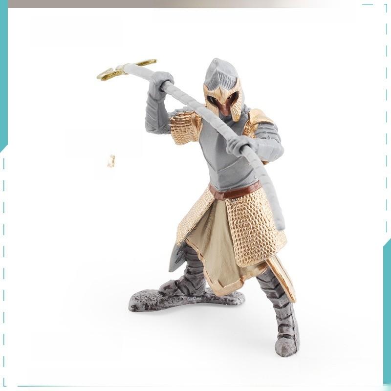 Simulated Western Mythical Knight Model Griffon Knight Spear Bow Ornament Dragon