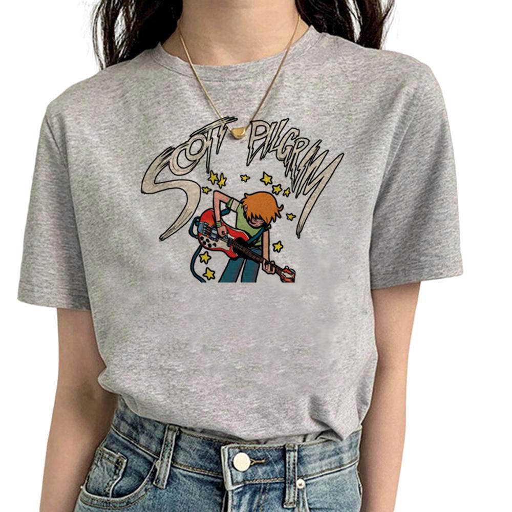 Scott Pilgrim tshirts Women Y2K streetwear Japanese t shirt feUnisex Unisexga clothes S