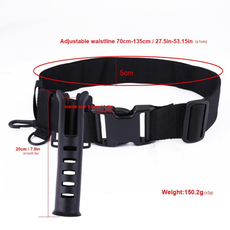 Adjustable Fishing Rod Holder Belt Clip With Locking Hook Portable Gear Anglers