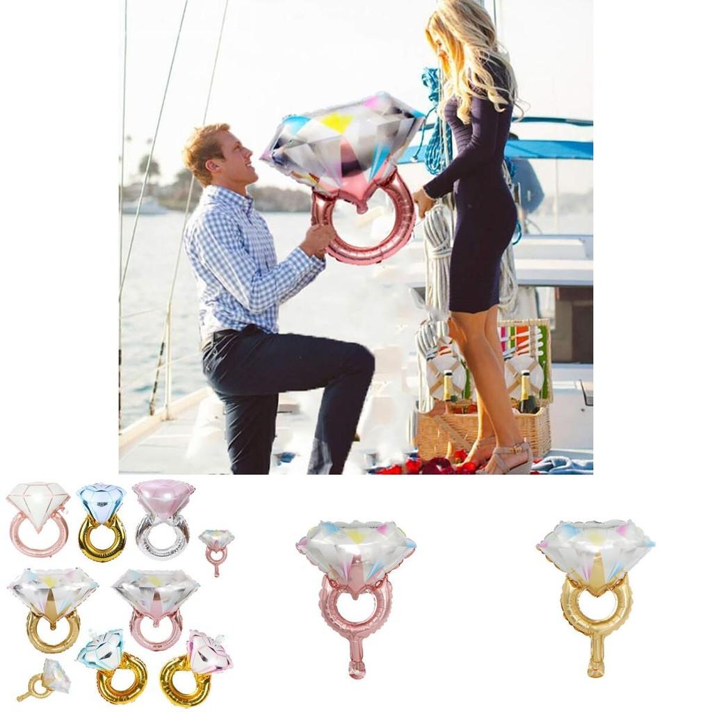 Enhance Your Special Day Diamond Ring Foil Ballons For Engagement Wedding Decorations