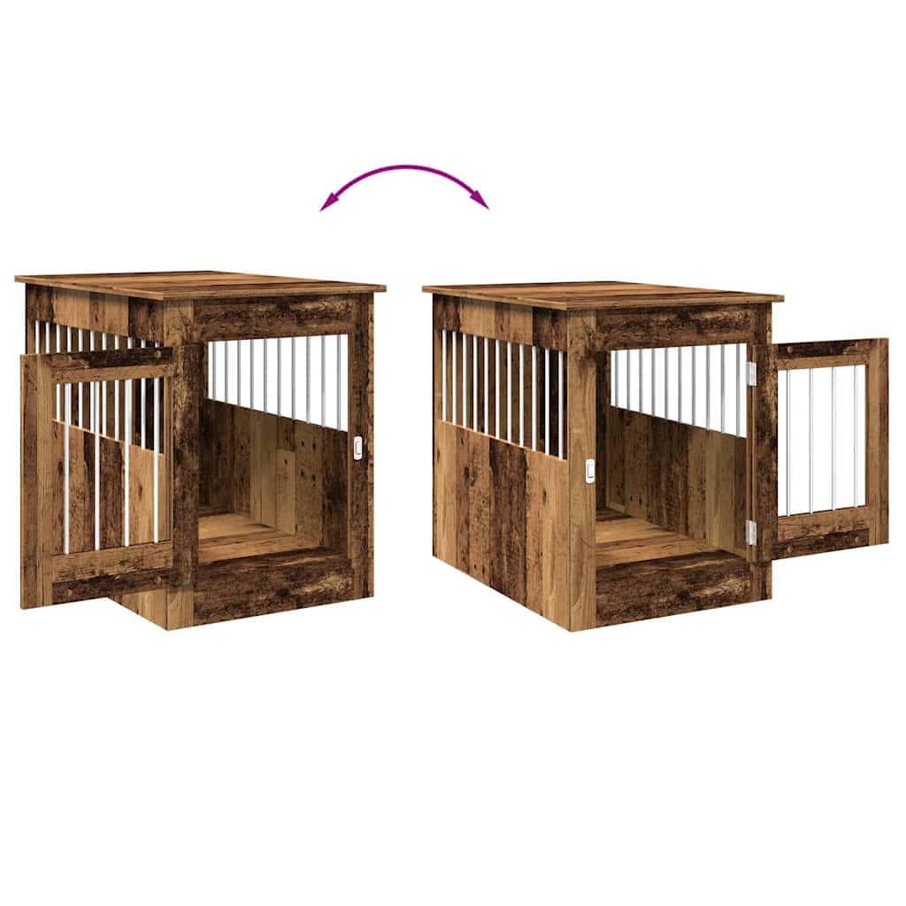 Vidaxl Hundezwinger, Altes Holz, 55x80x68 cm
