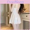 Satin Sleepwear Set With Deep V Neck And Bust Padding For Relaxing Nightwear For Women