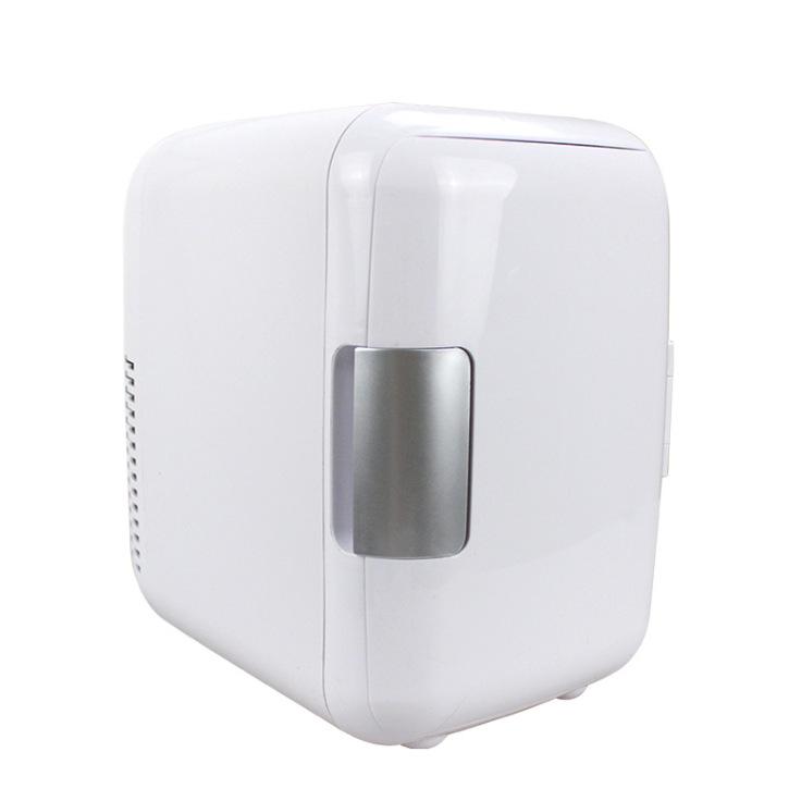 4L Dual-Use Mini Car Refrigerator with Insulation, Portable for Home and Car; Customizable Logo Option