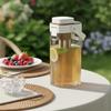 Cold Brew Coffee Pitcher Food Grade Fruit Tea Pitcher Cold Water Carafe Large Capacity Household Drinkware Easy to Pour for Home