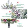 Cross-border Artificial Snow Berry Pine & Cypress Garden Decoration