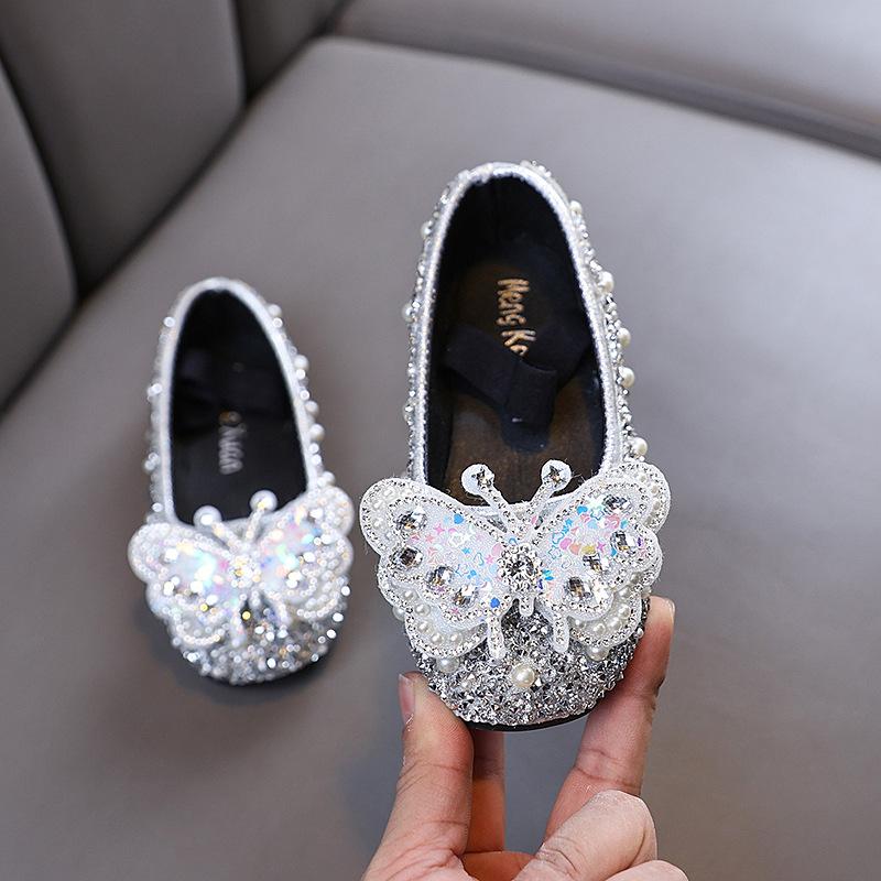 

Girls New Ballet Shoes Spring Autumn Shallow Children s Flats Party Wedding Versatile Kids Fashion Princess Causal Leather Shoes 24