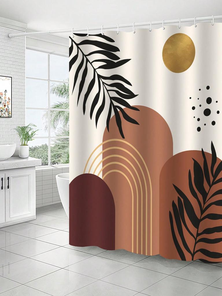 Modern Boho Shower Curtain - Anti-Mold, Waterproof Bathroom Decor, Unique Gift, Stylish Design, Elegant