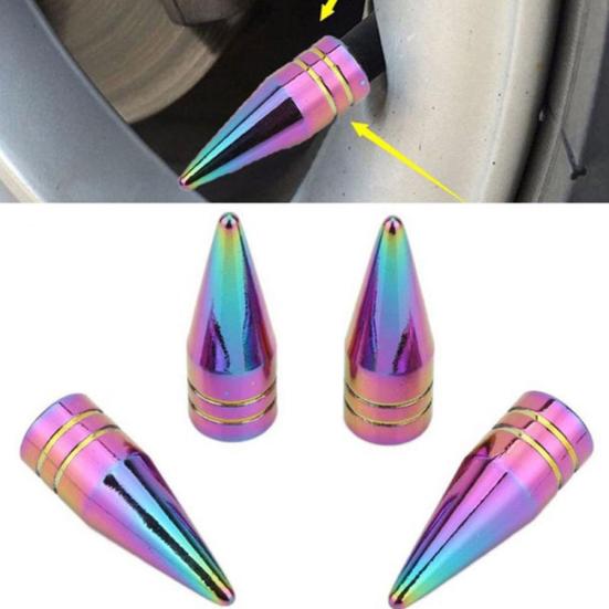 1 Stk Bil Motorsykkel Hjul Aluminium Dekk Luftventil Stem Cap Dekk spiss deksel