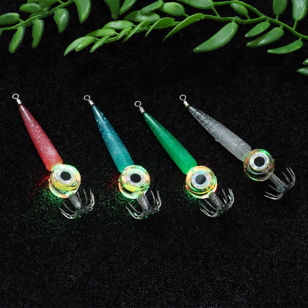 Angelzubehör Fischhaken Tintenfischhaken Blinkende Leuchtende LED Fischlampe Köderlicht Köderlicht