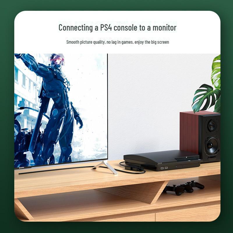 Biaz ZH62 HDMI to VGA Video Adapter Cable (Black) for Laptops.