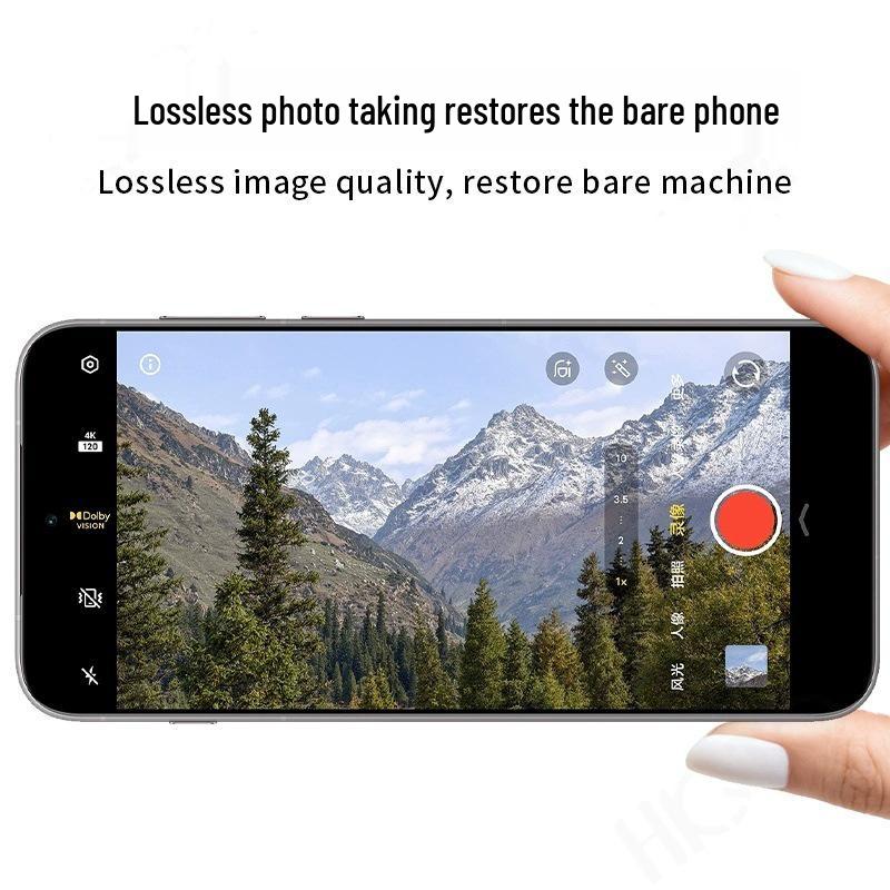 Vivo X300/X300 Pro Pusta Metalowa Naklejka na Obiektyw z Matowym Pierścieniem Obiektywu i Zintegrowaną Folią Szklaną