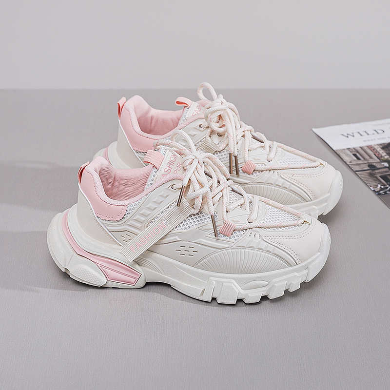 Fashion Anti-skid Road Sneakers Women Heels Boots Shoes Woman Platform Sneakers Sports Trending Trainners Designer Model Shose
