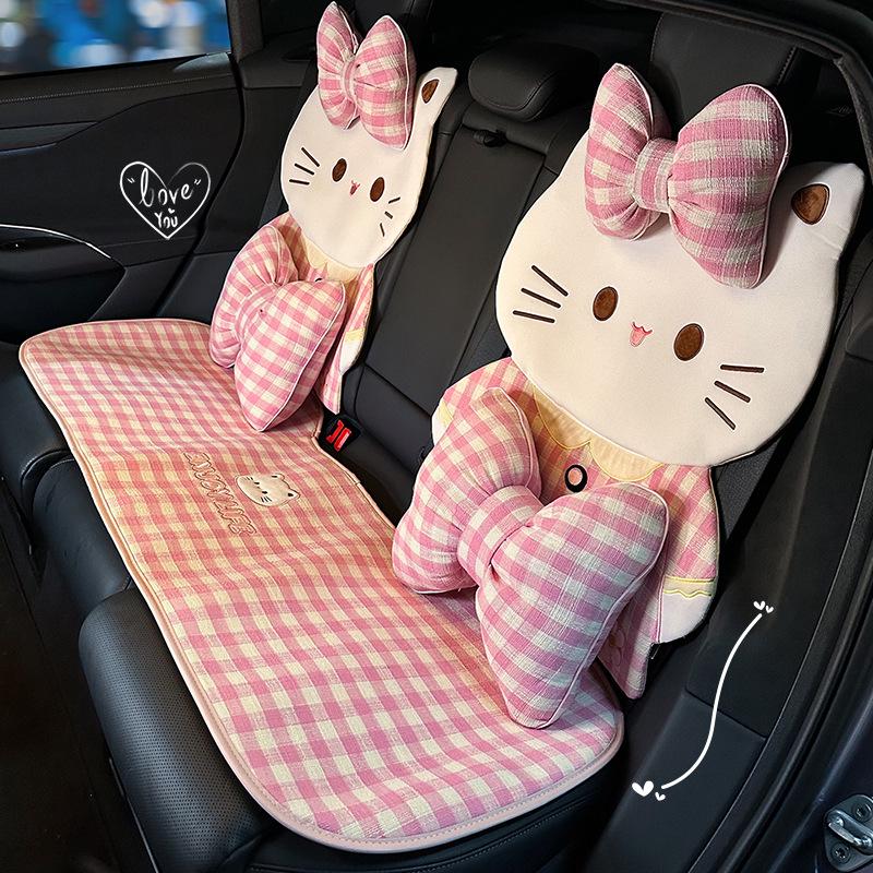 2026 Universal Cute Cat Car Seat Cushion - Comfortable, High-Quality, Four Seasons Half-Cover.